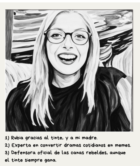 rubia porque el tinte me hizo asi